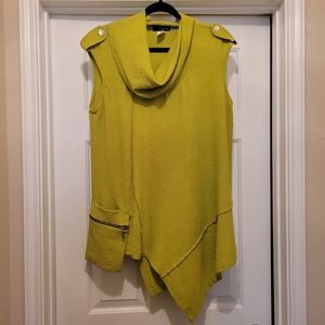 EUC Green Cowlneck Sleeveless Top